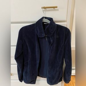 Fuzzy Navy North Face Fleece Jacket
